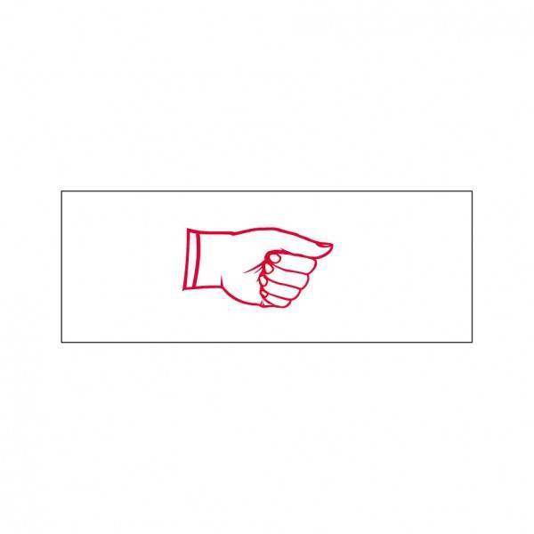 Right Hand Sign Stock Stamp OS-27, 38x14mm